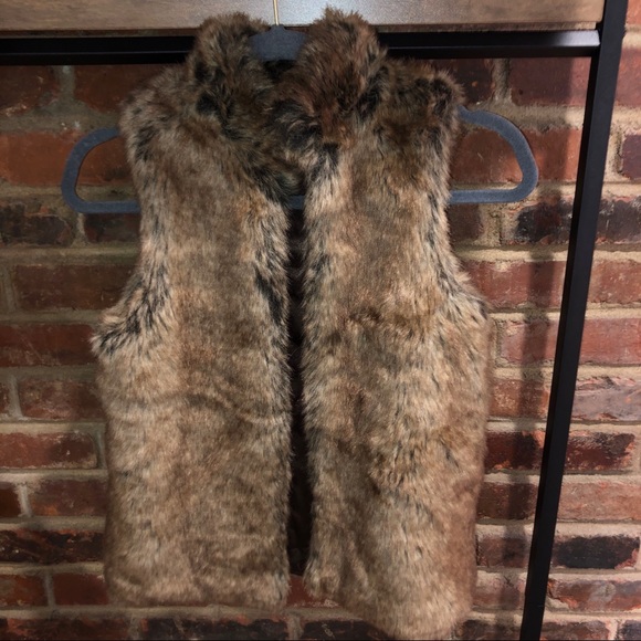 Lands' End Other - Lands End Girls Faux Fur Vest - Sz M (10/12)